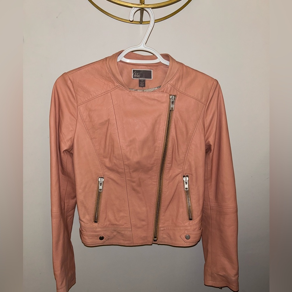 Chelsea28 pink leather jacket